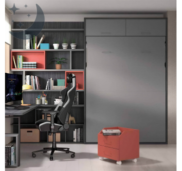 Gagnez de la place avec ce lit rabattable vertical compact
