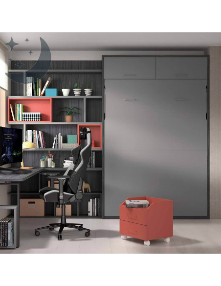 Gagnez de la place avec ce lit rabattable vertical compact