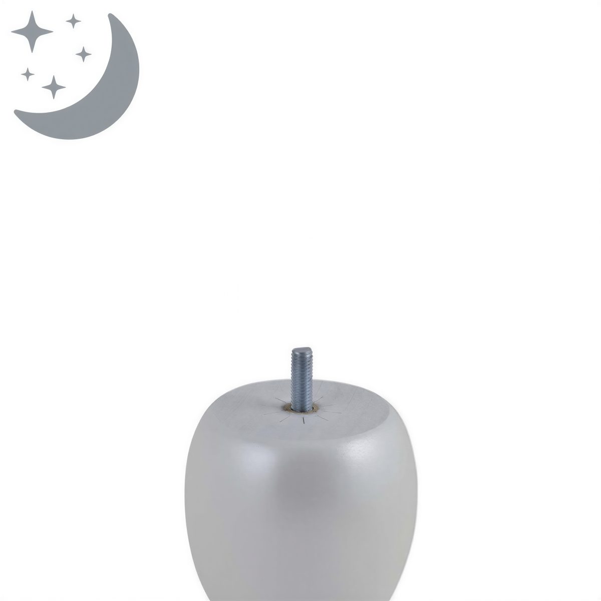 Jeu de 4 Pieds Boule Blanc 9cm | Ma Literie Française