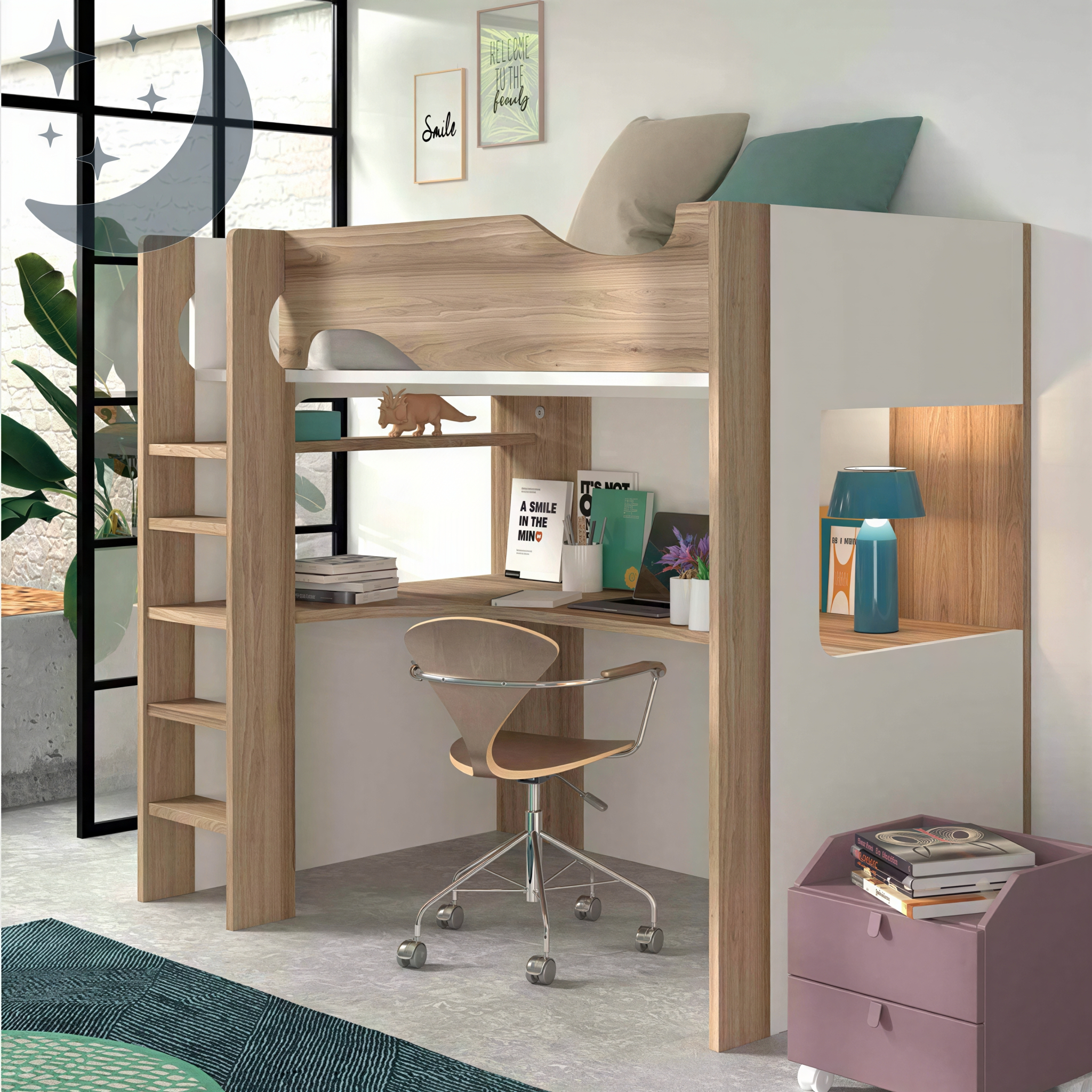 Lit mezzanine en bois | Ma Literie Française