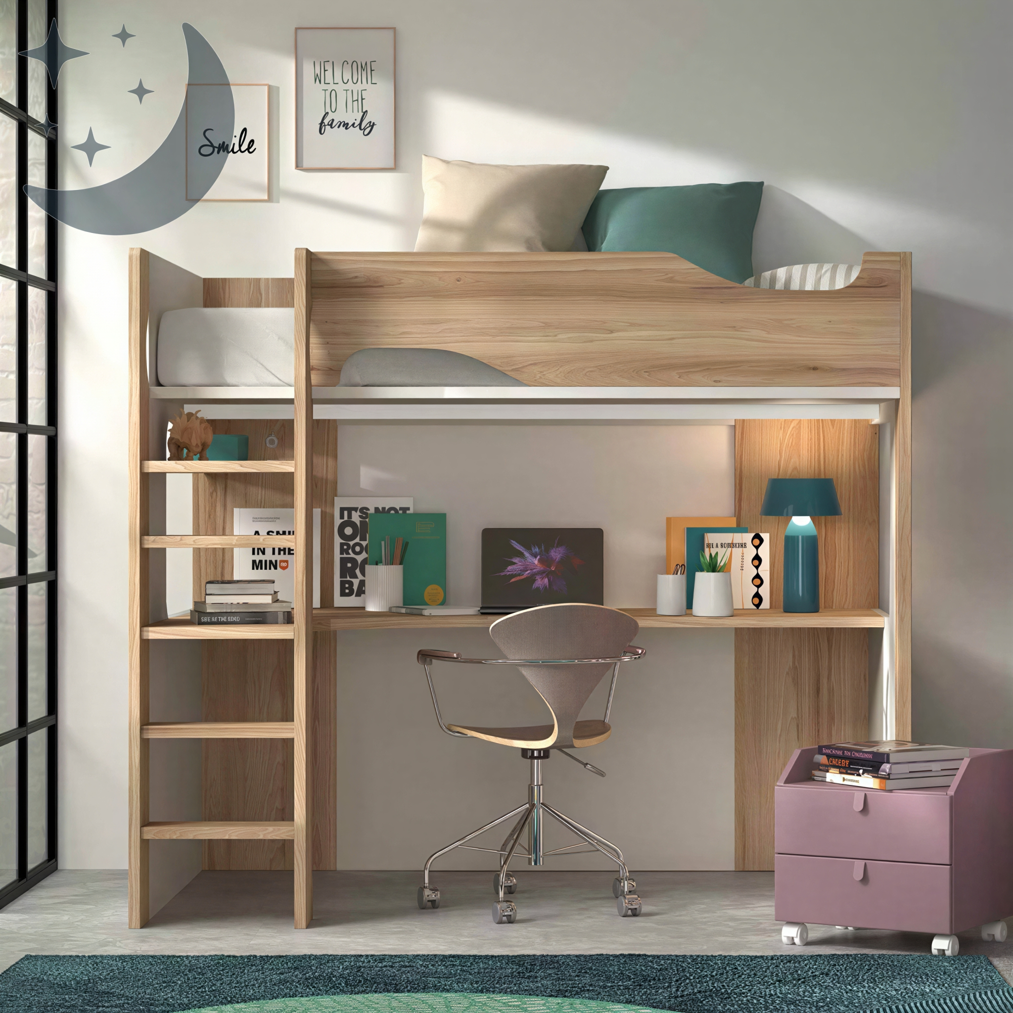 Lit mezzanine en bois | Ma Literie Française