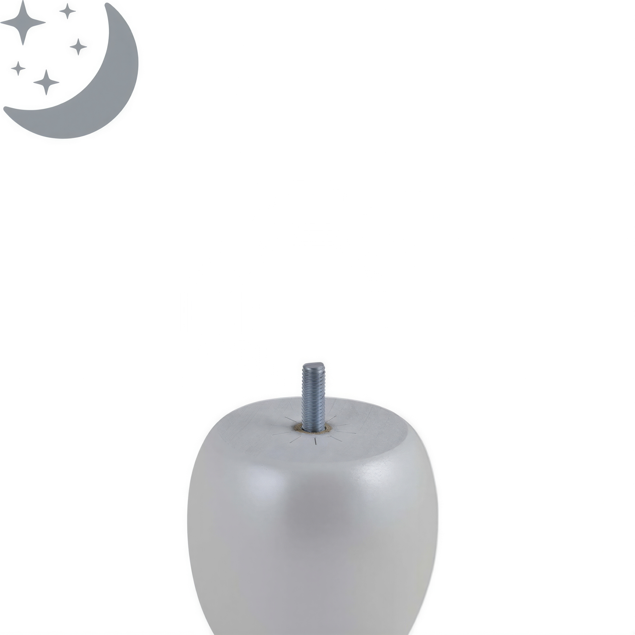 Jeu de 4 Pieds Boule Blanc 9cm | Ma Literie Française