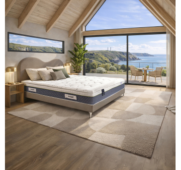 Dormez sereinement sur ce matelas Dunlopillo Calypso en