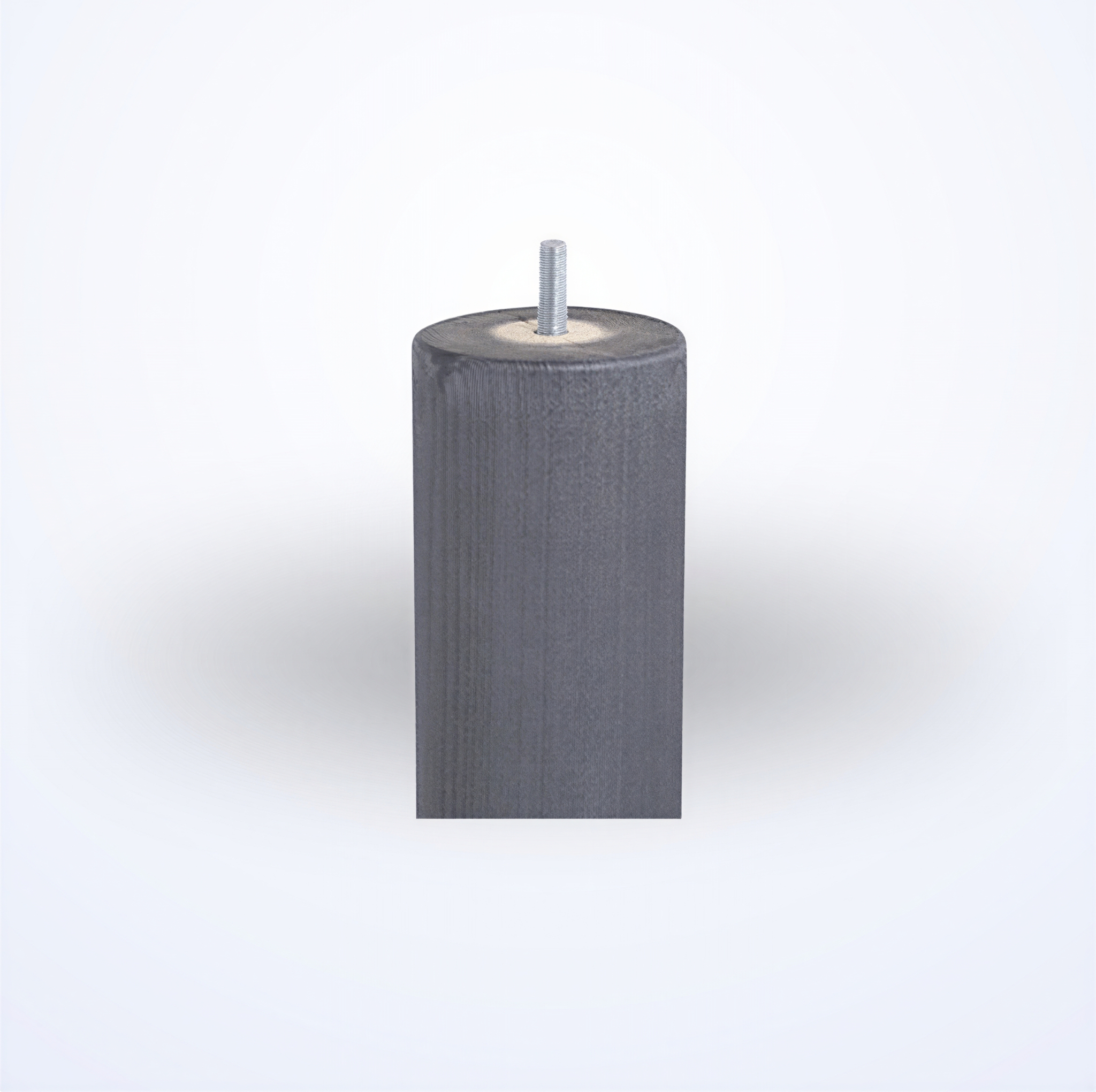 4 pieds de lit cylindriques anthracite 17 cm