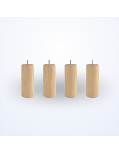 Jeu de 4 Pieds Cylindrique 15cm | Ma Literie Française